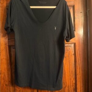 All Saints Black Short Sleeve Tee